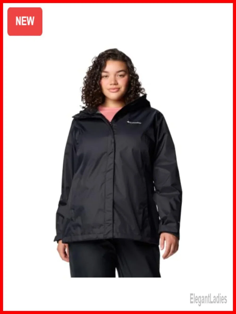 Waterproof Rain Coat Packable Hooded Nylon Shell Jacket